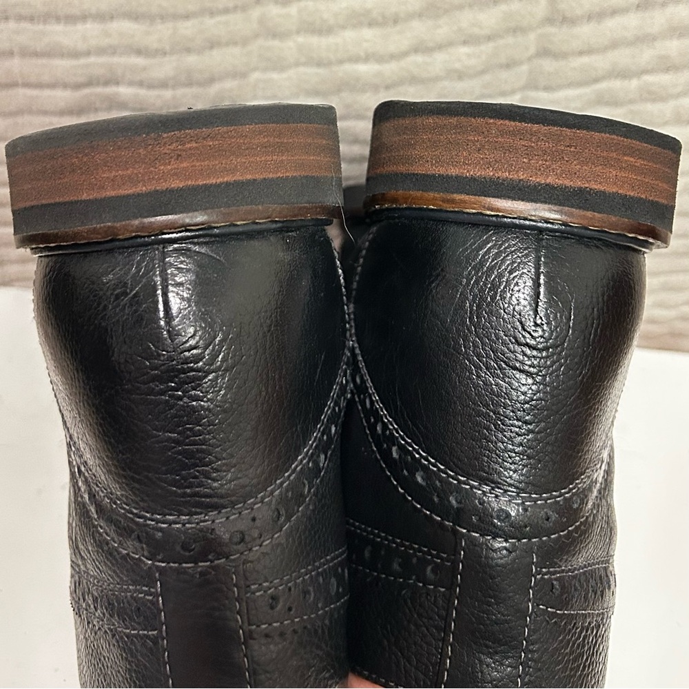 Nunn Bush Chukkas Black Leather Men's Ankle Boots Lace Up Size 11 - Picture 13 of 16